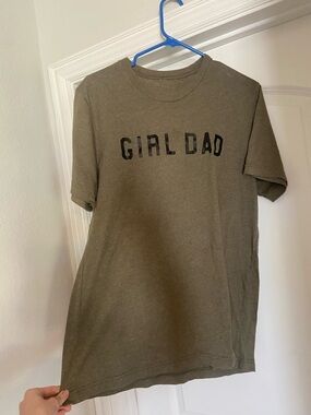 Girl Dad Graphic Tee - Olive Green